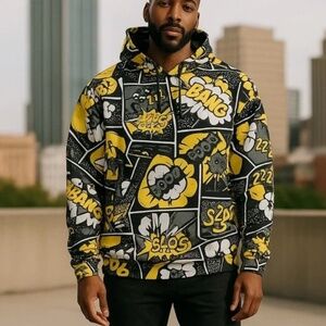 Oh‎ Snap by Drill Clothing Co. Pop Graphic Hoodie size L